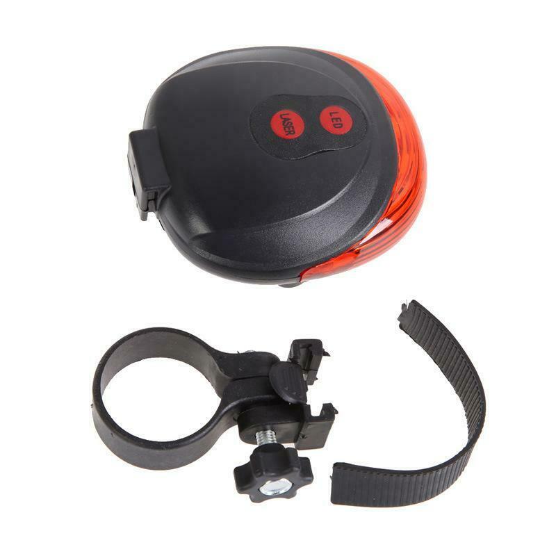 N1- Bike Light Rear Tail 5 LED + 2 Laser Flashing Safety Warning, High flash Leaser Beam for your Bicycle - Image 3