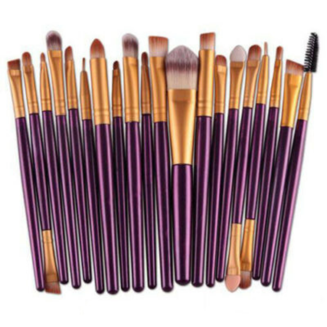 Makeup Brushes Kit 20 Pcs Set, Powder Foundation Eyeshadow Eyeliner Lip Brush - Image 4