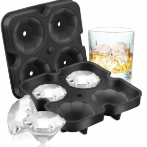 N1- Silicone 3D Diamond ICE Cube Tray Maker Mold Whiskey Cocktails