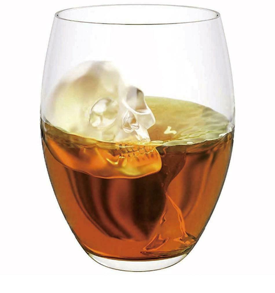 Silicone 3D Skull ICE Cube Tray Maker Round Ball Sphere Mold Whiskey Cocktails - Image 4