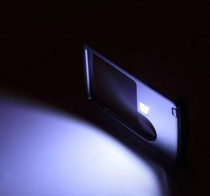 Portable Pocket Credit Card Size 3x 6x Magnifier Magnifying with LED light Glass - Image 4