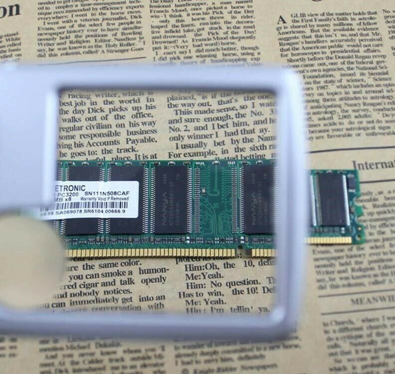 Portable Pocket Credit Card Size 3x 6x Magnifier Magnifying with LED light Glass - Image 7