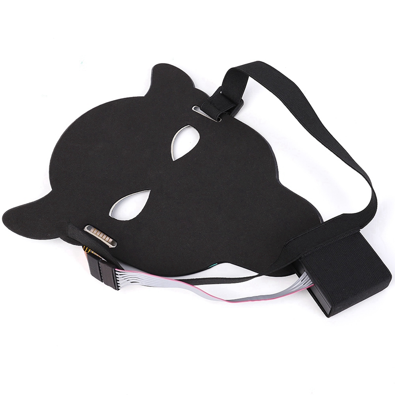 Halloween LED Glowing Mask with Voice Control and 3D Dance feature, Light Up The Purge Party - Image 8