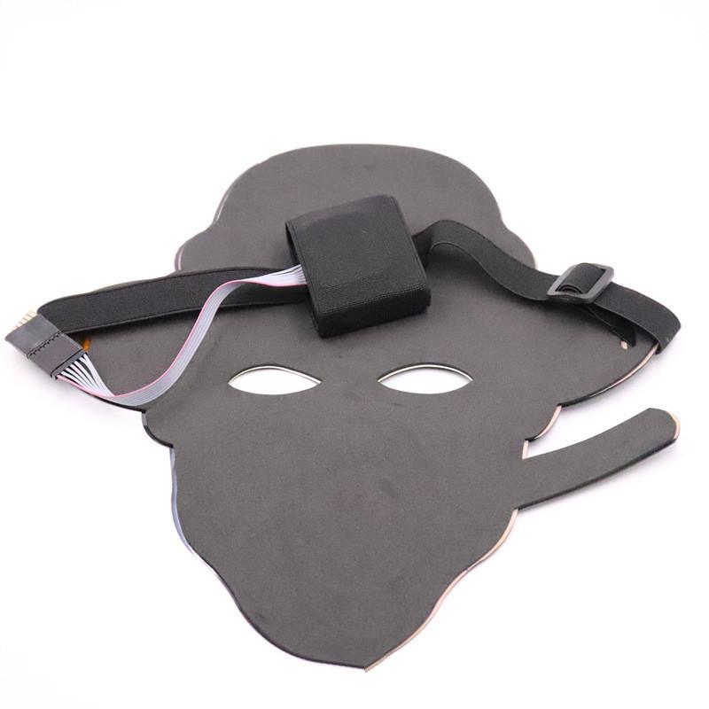 Halloween LED Glowing Mask with Voice Control and 3D Dance feature, Light Up The Purge Party - Image 4