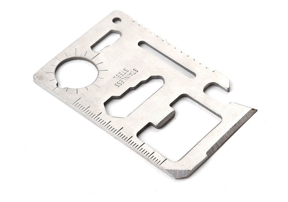 N1 Multi Tool 11 in 1 Wallet Thin Survival Pocket Size Credit Card Knife, Multifunction Outdoor Hunting, Survival Camping ,Military - Image 16