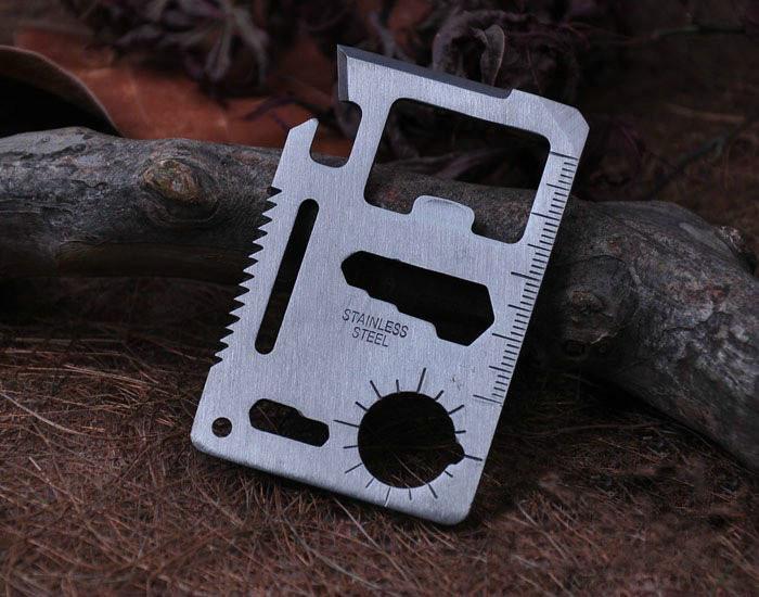 N1 Multi Tool 11 in 1 Wallet Thin Survival Pocket Size Credit Card Knife, Multifunction Outdoor Hunting, Survival Camping ,Military - Image 14