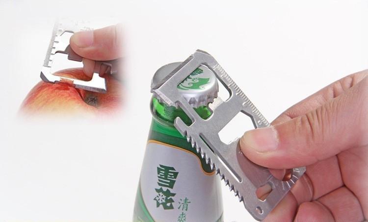 N1 Multi Tool 11 in 1 Wallet Thin Survival Pocket Size Credit Card Knife, Multifunction Outdoor Hunting, Survival Camping ,Military - Image 13