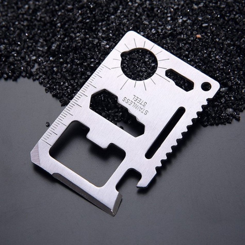 N1 Multi Tool 11 in 1 Wallet Thin Survival Pocket Size Credit Card Knife, Multifunction Outdoor Hunting, Survival Camping ,Military - Image 18