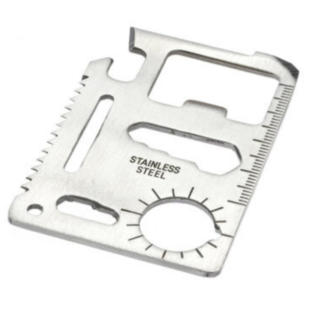 N1 Multi Tool 11 in 1 Wallet Thin Survival Pocket Size Credit Card Knife, Multifunction Outdoor Hunting, Survival Camping ,Military - Image 4