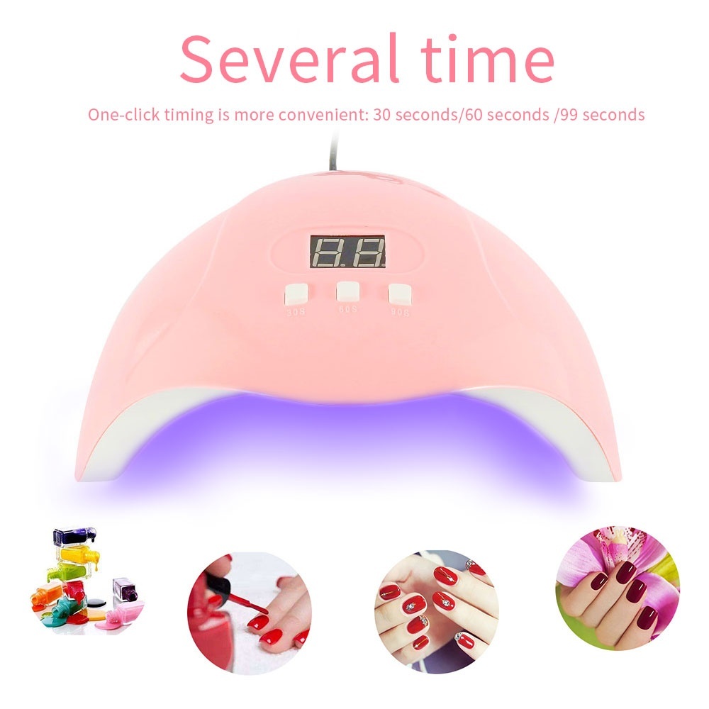 54W 18LED Smart Infrared Sensor UV Sunlight Nail Dryer Lamp Gel Polish Curing Timing Manicure Machine USB 3 Timers - Image 5