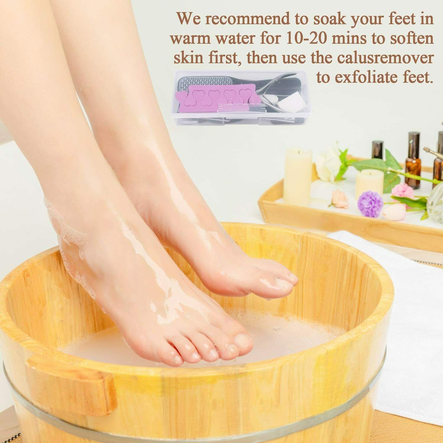 Professional Stainless Steel Pedicure Tools Set 20 in 1, Foot Care Kit - Image 7
