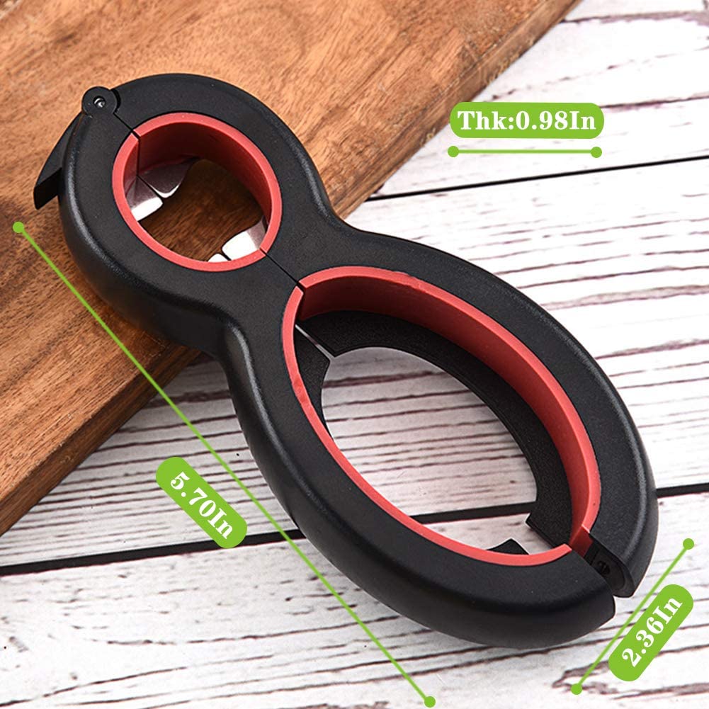 6 in 1 Multi Opener Jar Bottle Can Opener for Weak Hands, Non-Slip, Easy Grip for Seniors and Arthritic Hands - Image 4