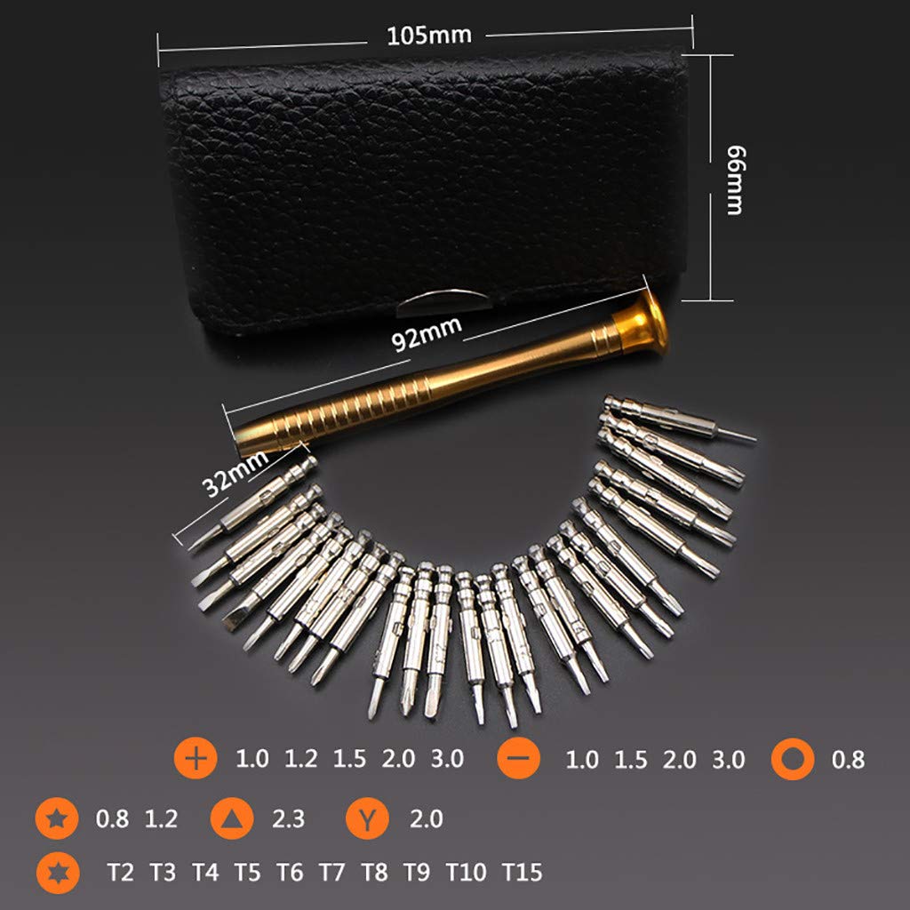 N1 Small Mini Precision Screwdriver 25 Pcs Set , Magnetic Bits, For Mobile Phones, Watch Jewelry Electronic Repair Tools & Home Improvement - Image 3