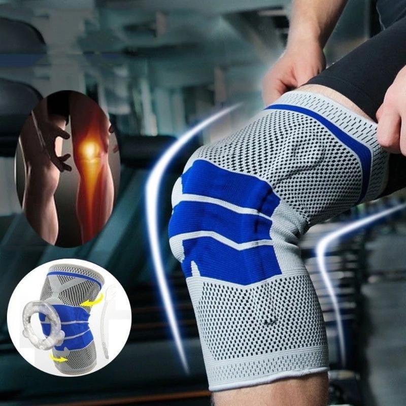 N1 Silicone Knee Brace, Full Spring Support, Strong Meniscus Compression 3D Protection - Image 6
