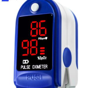 Finger Pulse Oximeter Blood Oxygen Saturation SpO2 Heart Rate O2 Monitor CE - LED