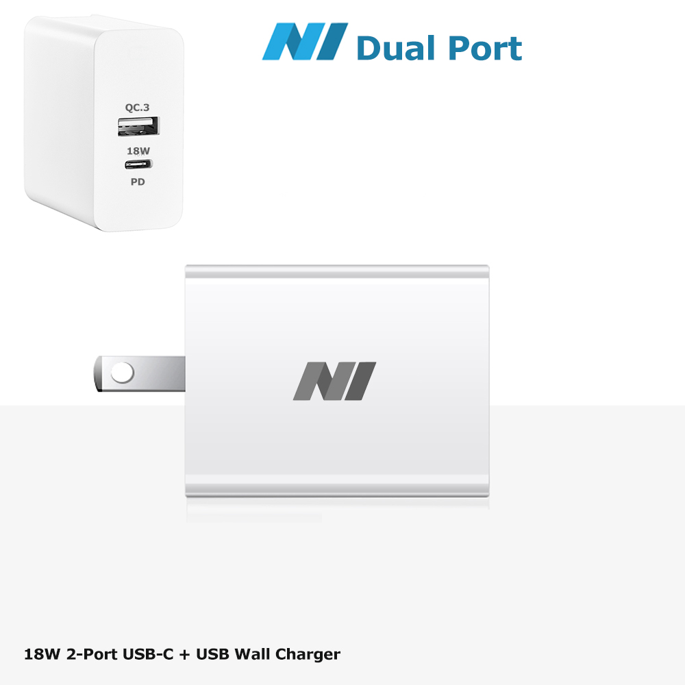 N1- PD 3.0 Fast Charger 18W 2-Port USB C Charger, Universal Fast Charger for iPhone 12/12 Mini/12 Pro Max, USB C Wall Charger for iPhone 11 Pro Max - Image 2