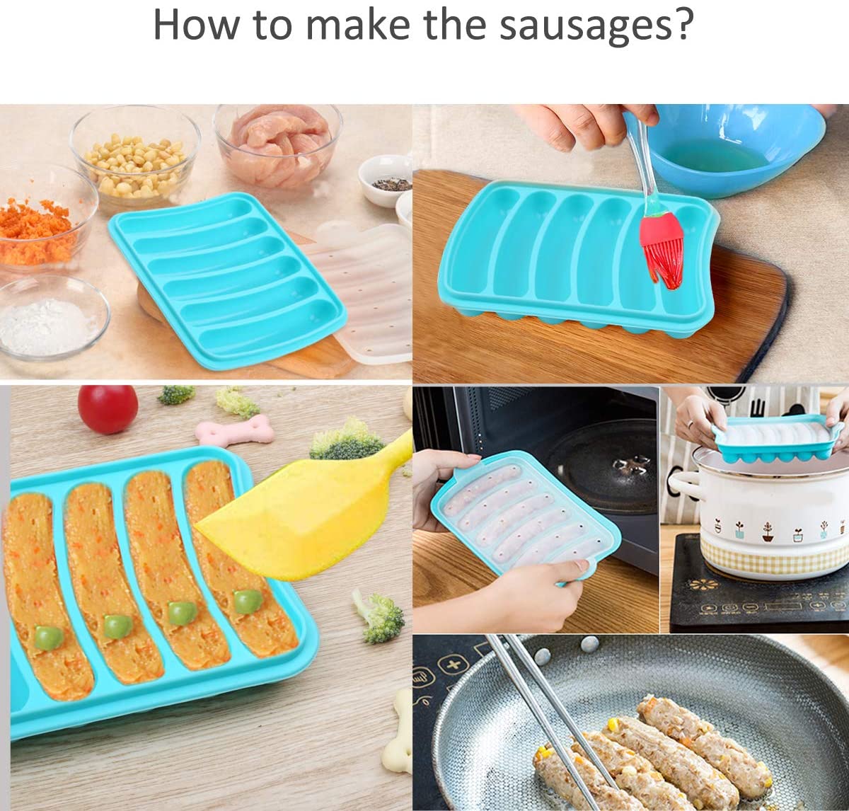N1 Silicone Sausage Mold, Baking and ice Mold , DIY homemade Sausage Hot Dog Mold, lce and Candy Maker - Image 3