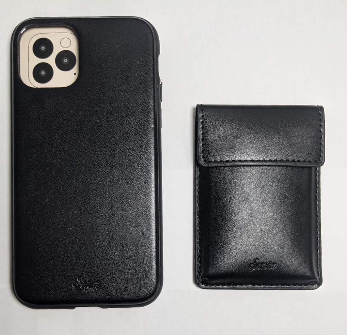 Tres Case Crossbody iPhone 11 Pro Leather Wallet Case- Black - Image 3
