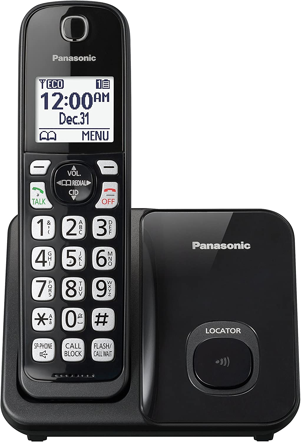 Panasonic Cordless Phone with Call Block and Contrast Displays KX-TGD513B/ KX-TGD512B/ KX-TGD510B - Image 3
