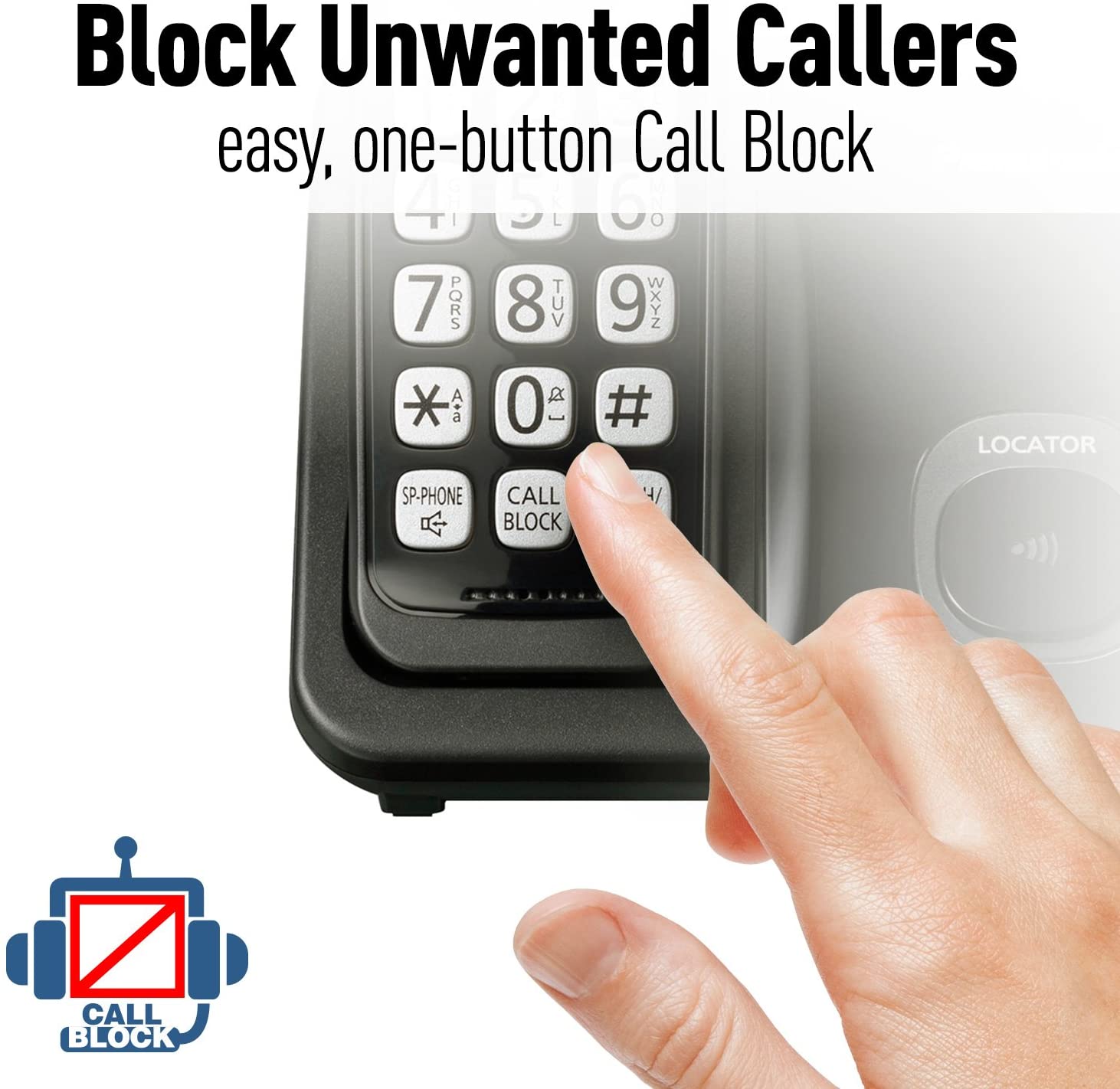 Panasonic Cordless Phone with Call Block and Contrast Displays KX-TGD513B/ KX-TGD512B/ KX-TGD510B - Image 4