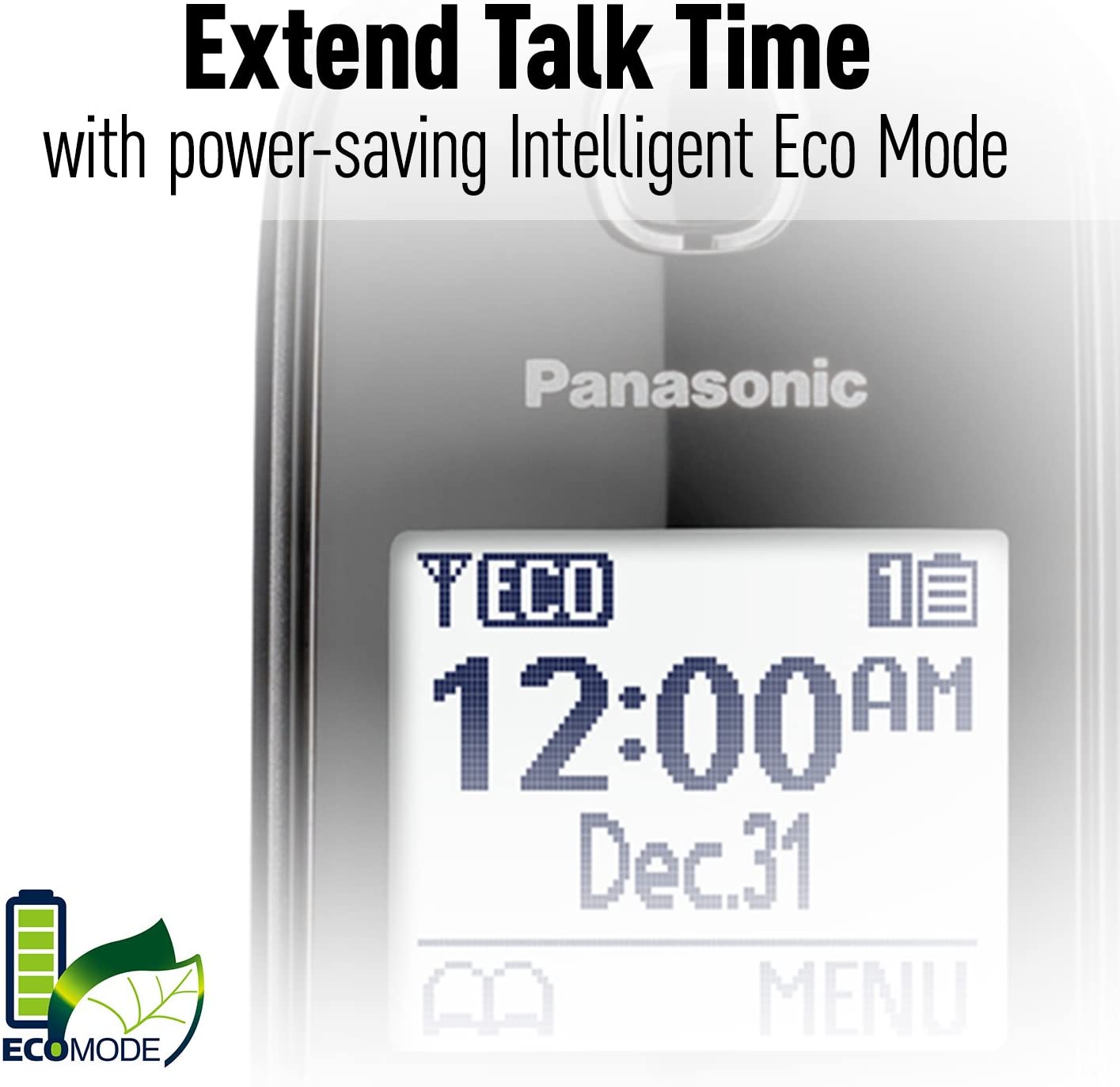 Panasonic Cordless Phone with Call Block and Contrast Displays KX-TGD513B/ KX-TGD512B/ KX-TGD510B - Image 7
