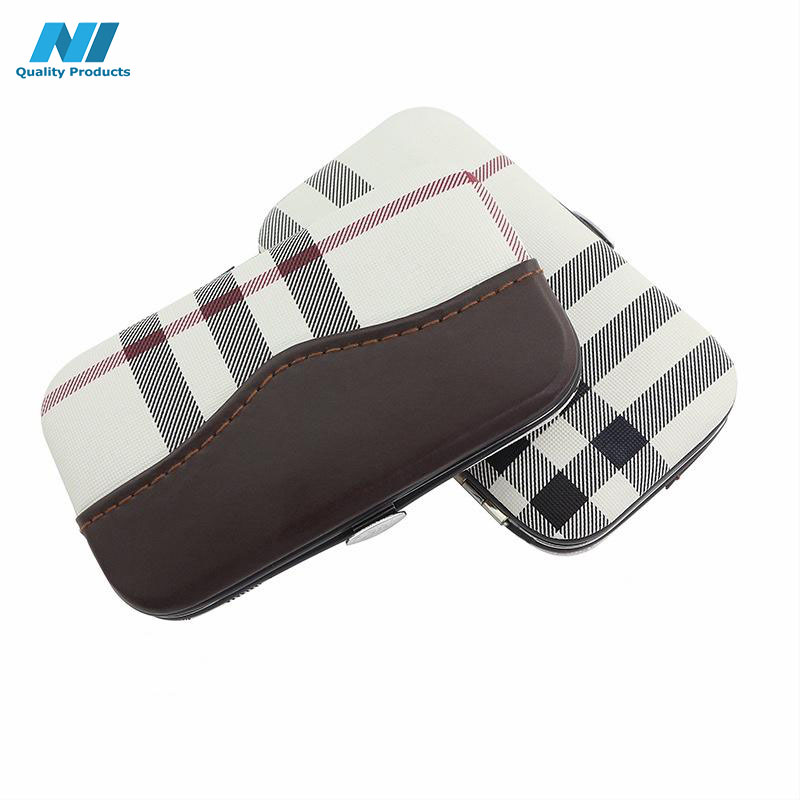 N1- Manicure Tools Set 7 in 1, Nail Care Tools with Luxurious Travel Case, Professional Stainless Steel Nail Clippers Set, Tweezers, Nail file, Eyebrow Scissors - Image 5