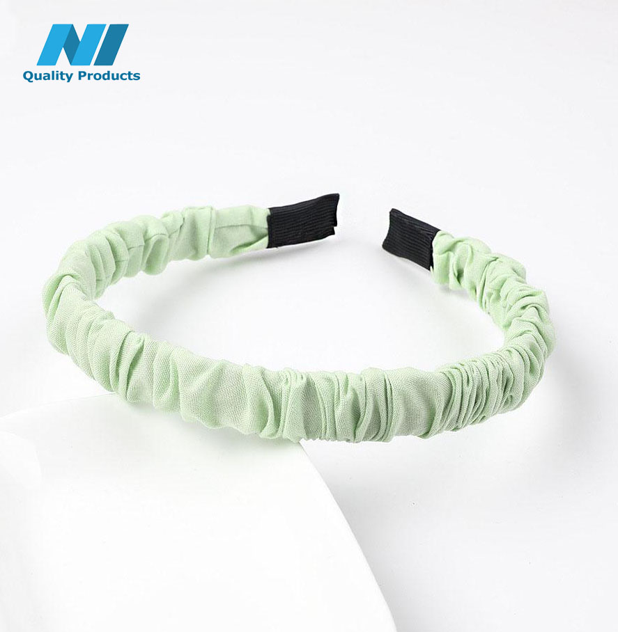 N1 Wrinkled Hairband Casual Design Women's Hair Hoop Headband, Hair Accessories - Image 5