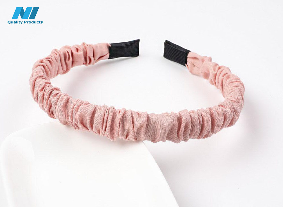N1 Wrinkled Hairband Casual Design Women's Hair Hoop Headband, Hair Accessories - Image 9