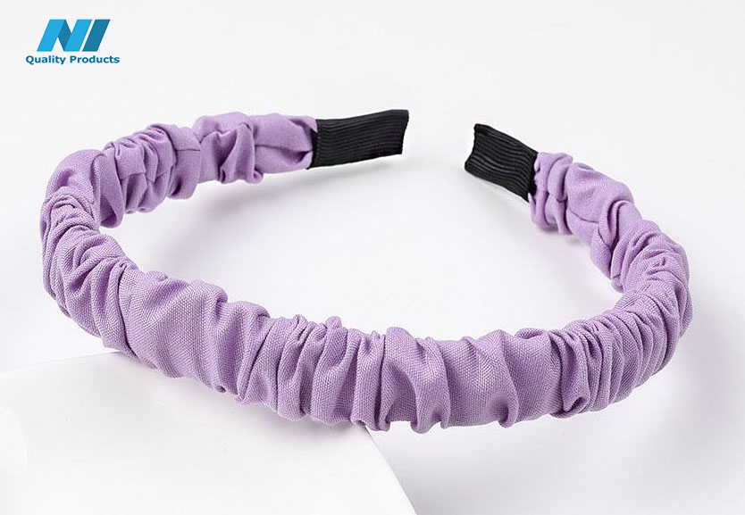 N1 Wrinkled Hairband Casual Design Women's Hair Hoop Headband, Hair Accessories - Image 10