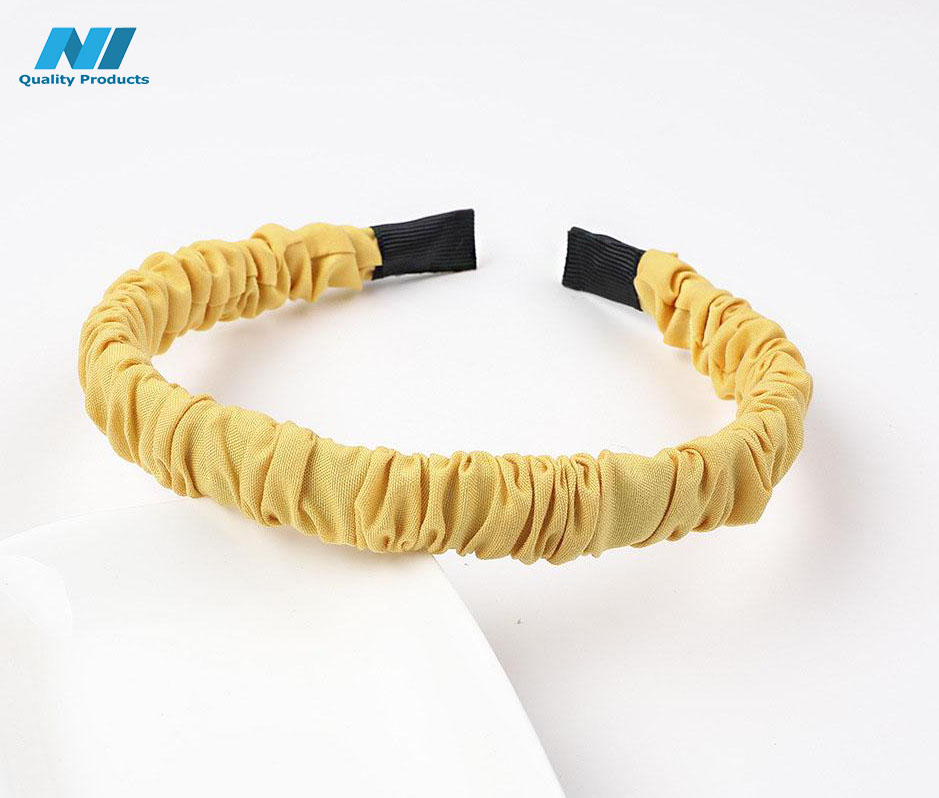 N1 Wrinkled Hairband Casual Design Women's Hair Hoop Headband, Hair Accessories - Image 11