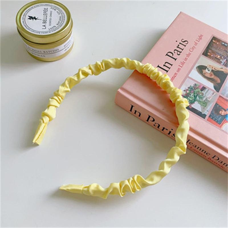 N1 Wrinkled Hairband Casual Design Women's Hair Hoop Headband, Hair Accessories - Image 12