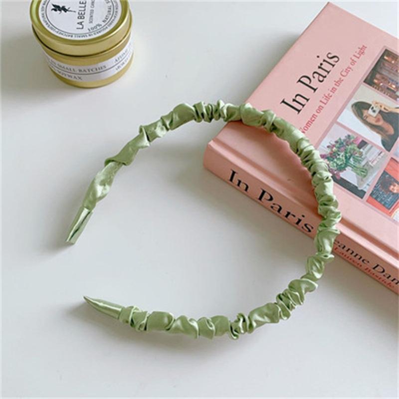 N1 Wrinkled Hairband Casual Design Women's Hair Hoop Headband, Hair Accessories - Image 13