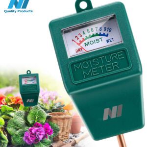 N1 Moisture Meter, Plant Soil PH Meter Indoor & Outdoor, Hygrometer Moisture Sensor Soil Test Kit Plant Water Meter for Garden, Farm, Lawn (No Battery Needed)