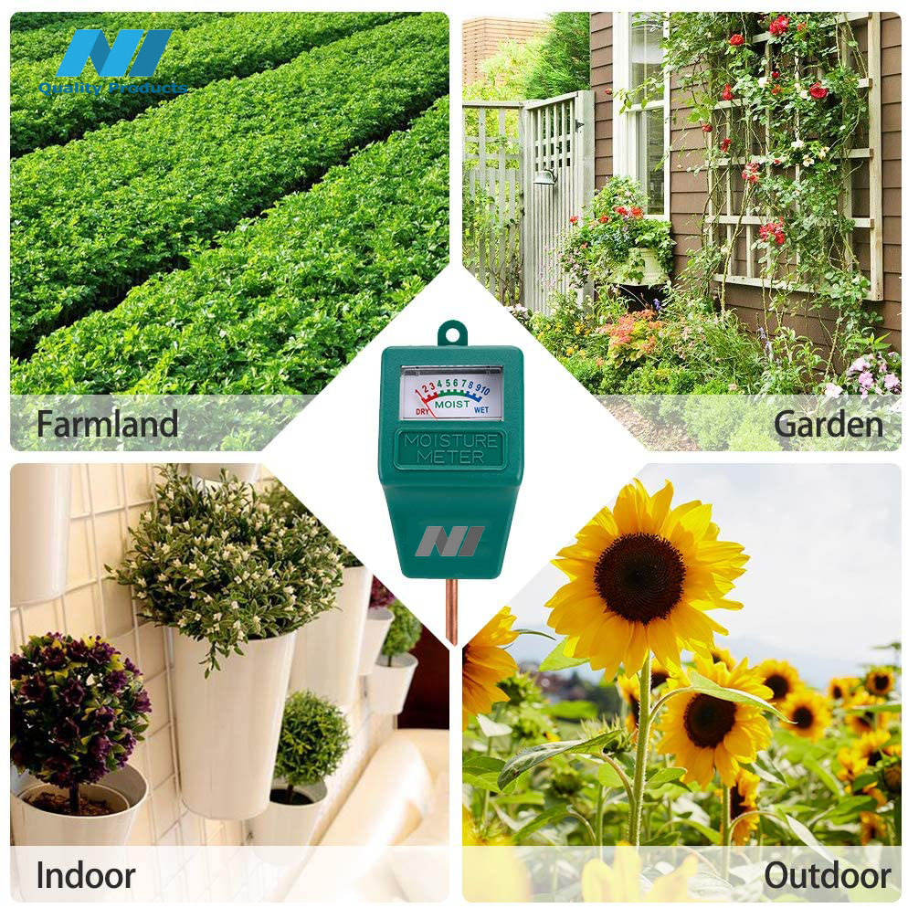 N1 Moisture Meter, Plant Soil PH Meter Indoor & Outdoor, Hygrometer Moisture Sensor Soil Test Kit Plant Water Meter for Garden, Farm, Lawn (No Battery Needed) - Image 3