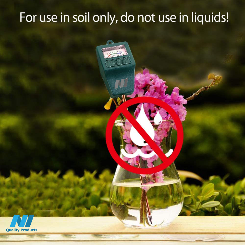 N1 Moisture Meter, Plant Soil PH Meter Indoor & Outdoor, Hygrometer Moisture Sensor Soil Test Kit Plant Water Meter for Garden, Farm, Lawn (No Battery Needed) - Image 7