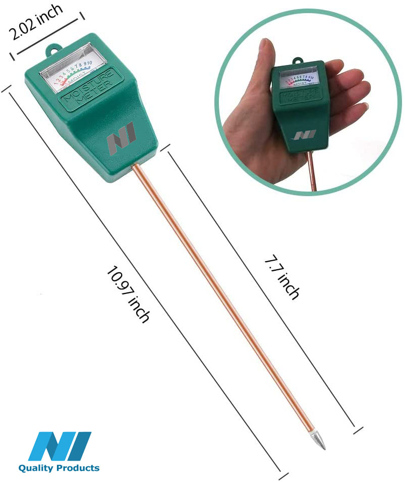 N1 Moisture Meter, Plant Soil PH Meter Indoor & Outdoor, Hygrometer Moisture Sensor Soil Test Kit Plant Water Meter for Garden, Farm, Lawn (No Battery Needed) - Image 6