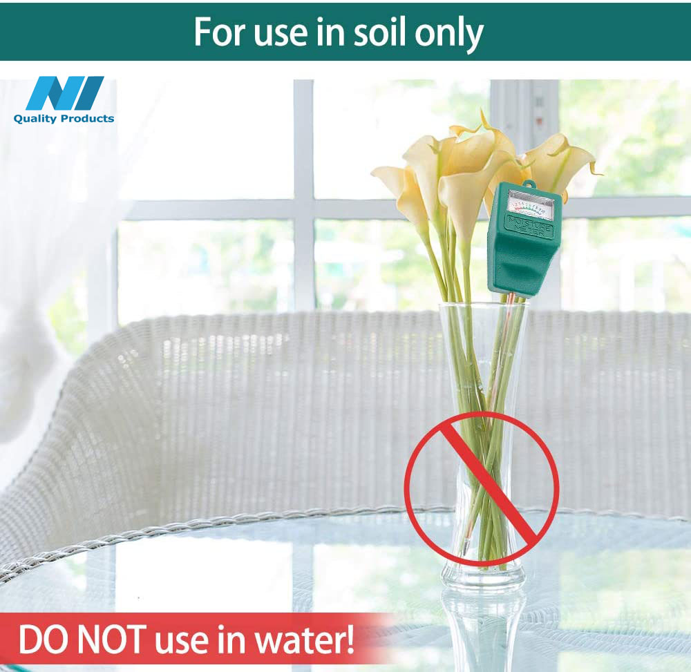 N1 Moisture Meter, Plant Soil PH Meter Indoor & Outdoor, Hygrometer Moisture Sensor Soil Test Kit Plant Water Meter for Garden, Farm, Lawn (No Battery Needed) - Image 10