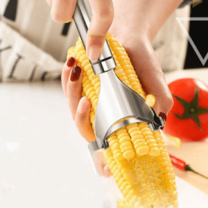 2 Pack Corn Peeler, Stainless Steel Corn Thresher Corn Planer Cutter Corn Scraper Cob Remover Tool