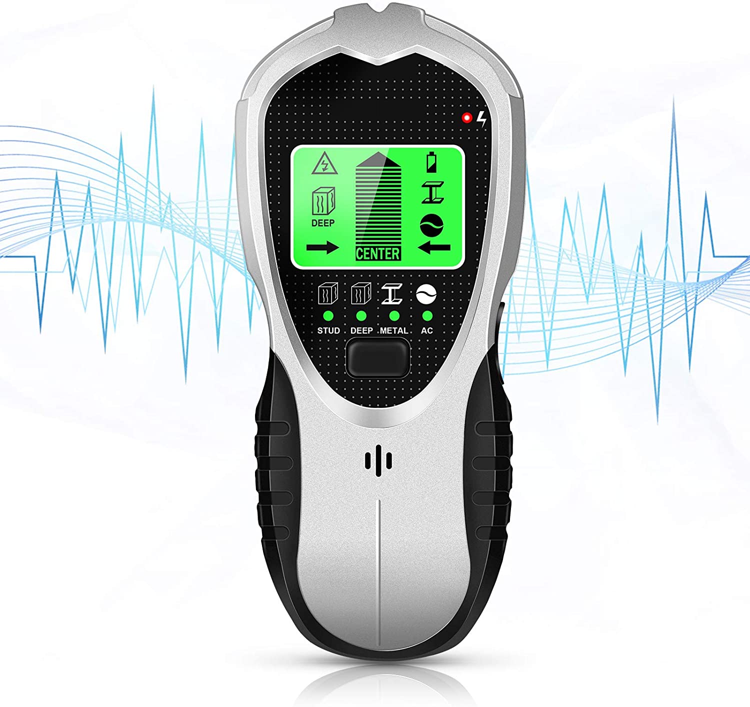 Stud Finder Wall Scanner 4 in 1 Stud Center Finders for Studs, Wood, Metal, AC Wires Detection, HD LCD Display and Audio Alarm - Image 8