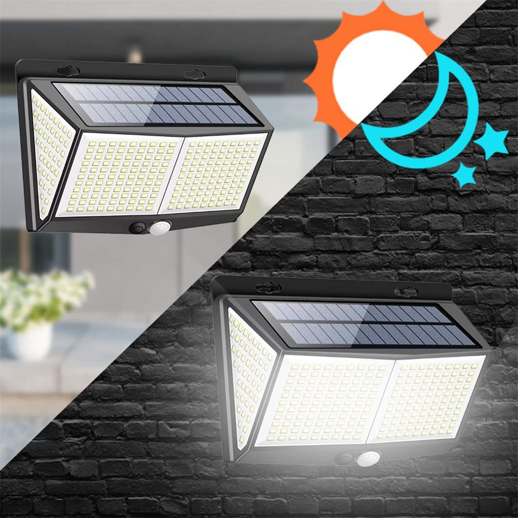 Solar Power 288 LED Lights PIR Motion Sensor Outdoor Security Lamp Wall - Image 3