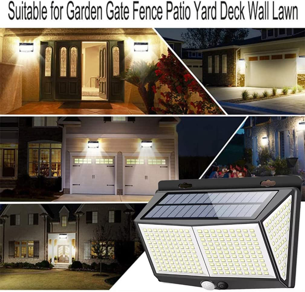 Solar Power 288 LED Lights PIR Motion Sensor Outdoor Security Lamp Wall - Image 4