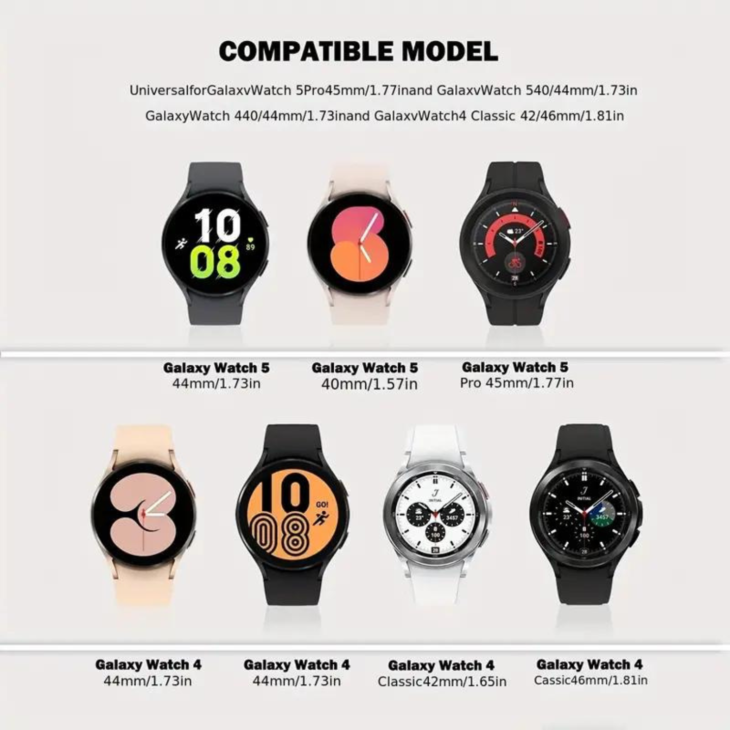 20mm Sport Silicone Band for Samsung Galaxy Watch 4 (40mm/44mm), Active 2, Galaxy Watch 5 Pro (45mm), and Galaxy Watch 5 - Image 4