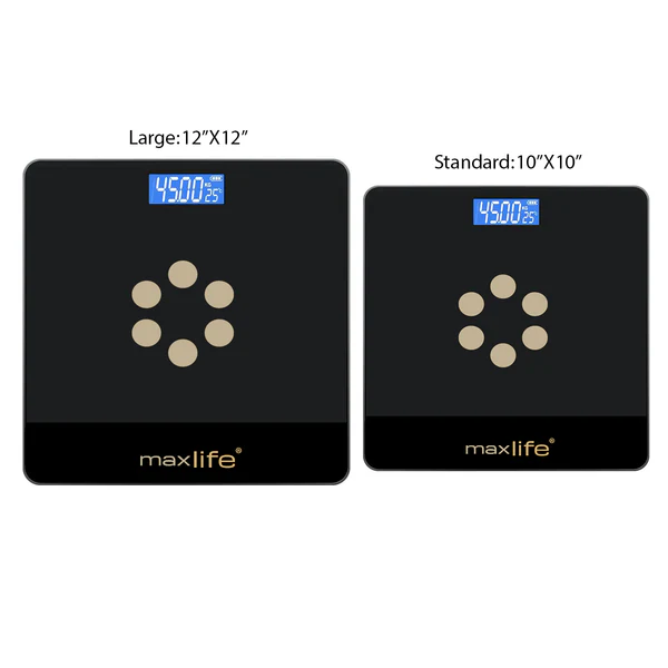 Max Life Digital Body Weight Scale - High Accuracy Bathroom Scale for Weight, Multiple Sizes and Colors - Image 5